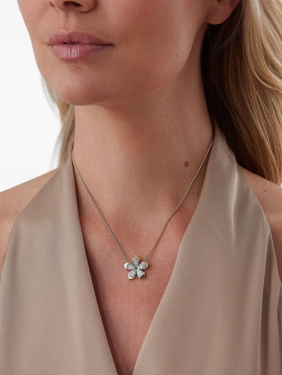 колье Lierre Flower из желтого золота 2