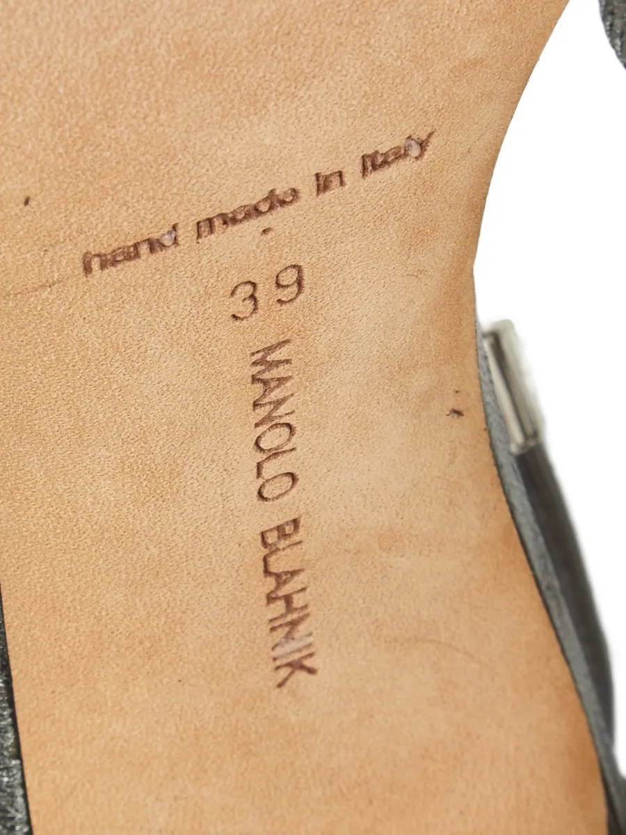 Estro ankle-strap leather sandals 10
