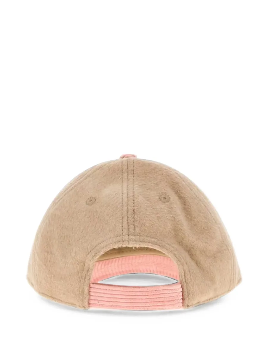 logo-embroidered corduroy-brim baseball cap 2