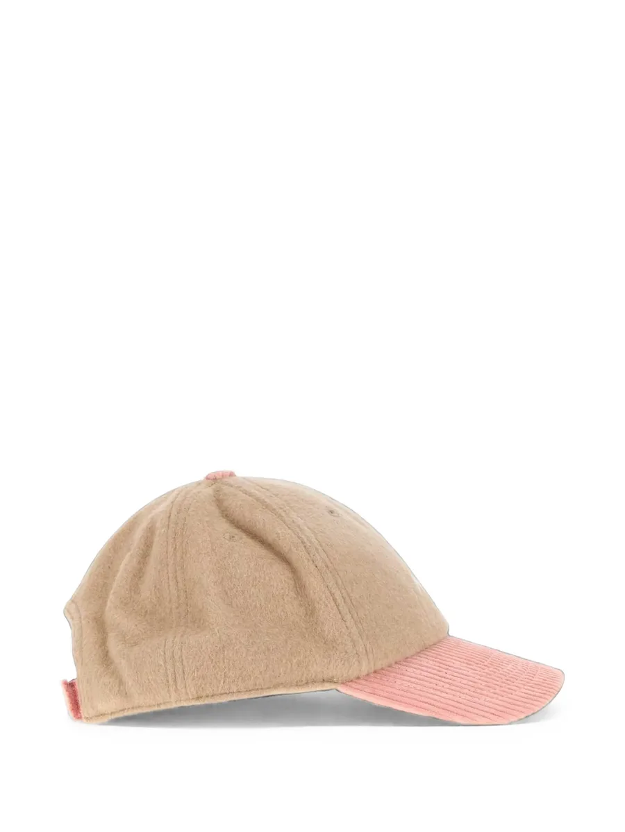 logo-embroidered corduroy-brim baseball cap 3
