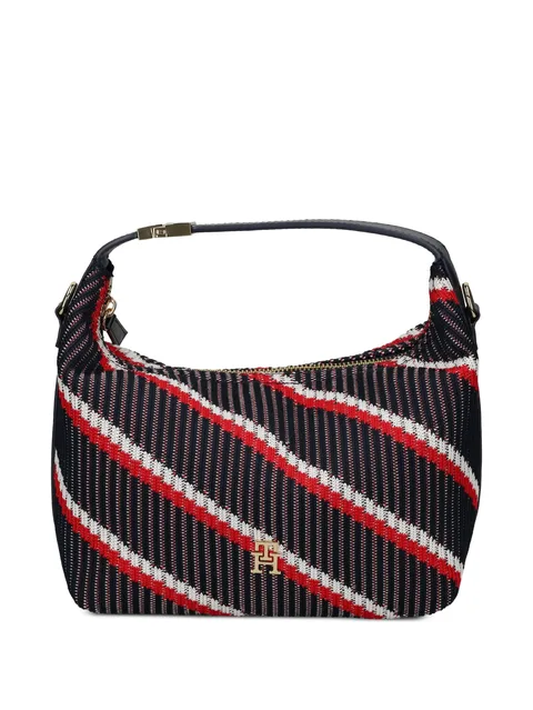сумка-сэтчел в полоску с логотипом