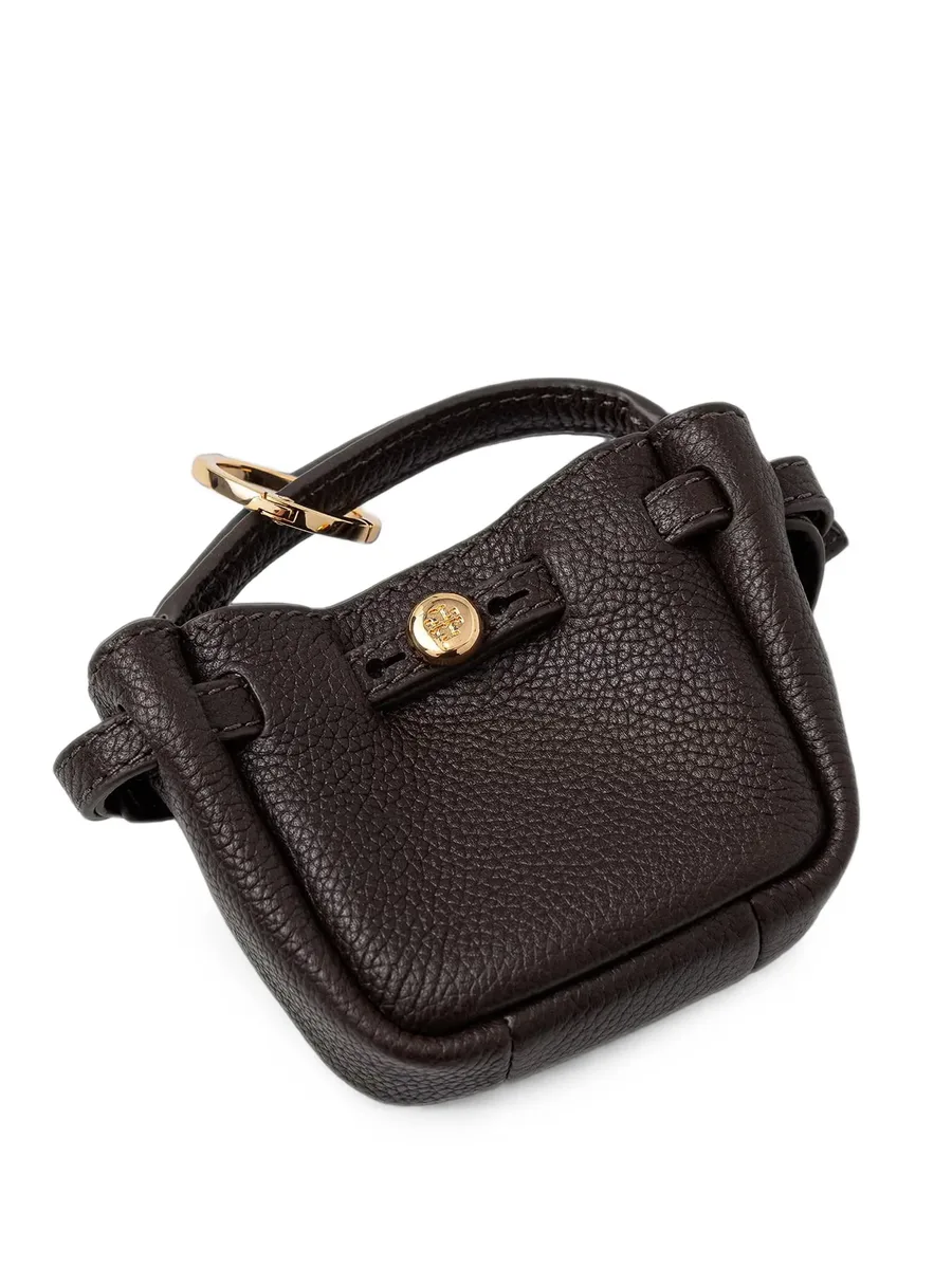 Lee Radziwill pebbled leather keyring 1