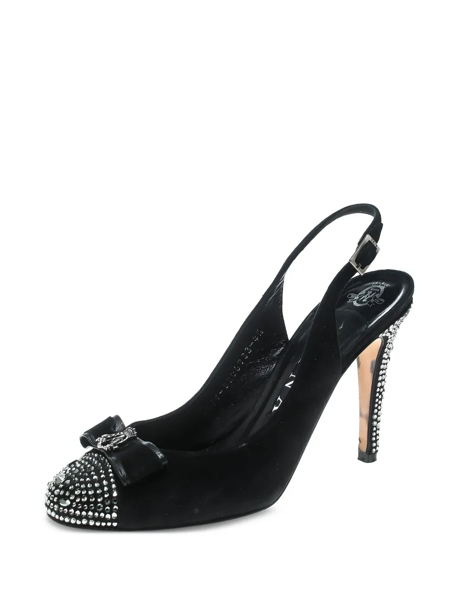 100mm crystal-embellished pumps 3