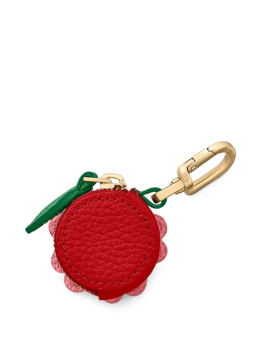SABRÉMOJI Bloom floral-embroidered leather charm 3