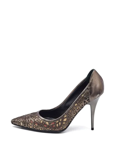 cut leather pumps