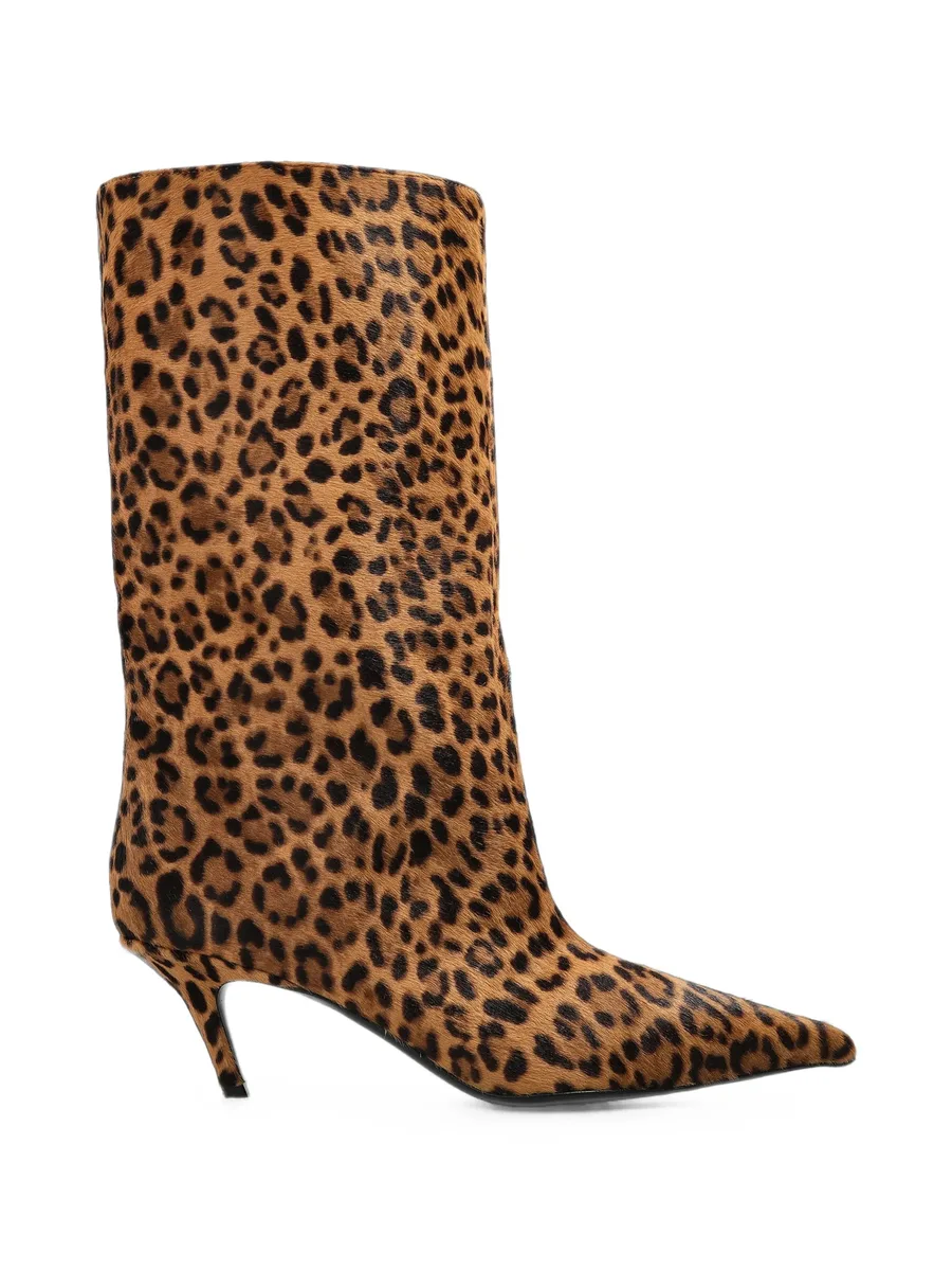 Fiona leopard-print knee-high boots 1