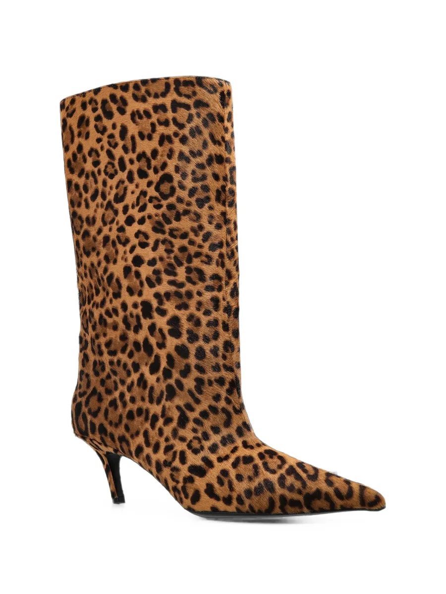 Fiona leopard-print knee-high boots 2