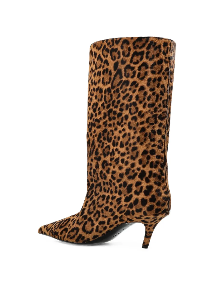 Fiona leopard-print knee-high boots 3