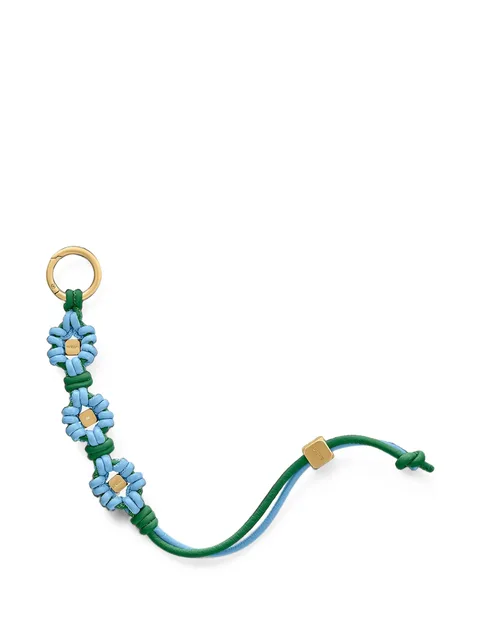 Wristlet leather charm