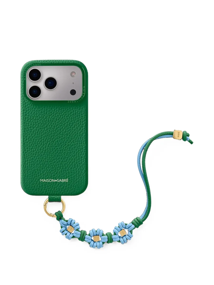Wristlet leather charm 4