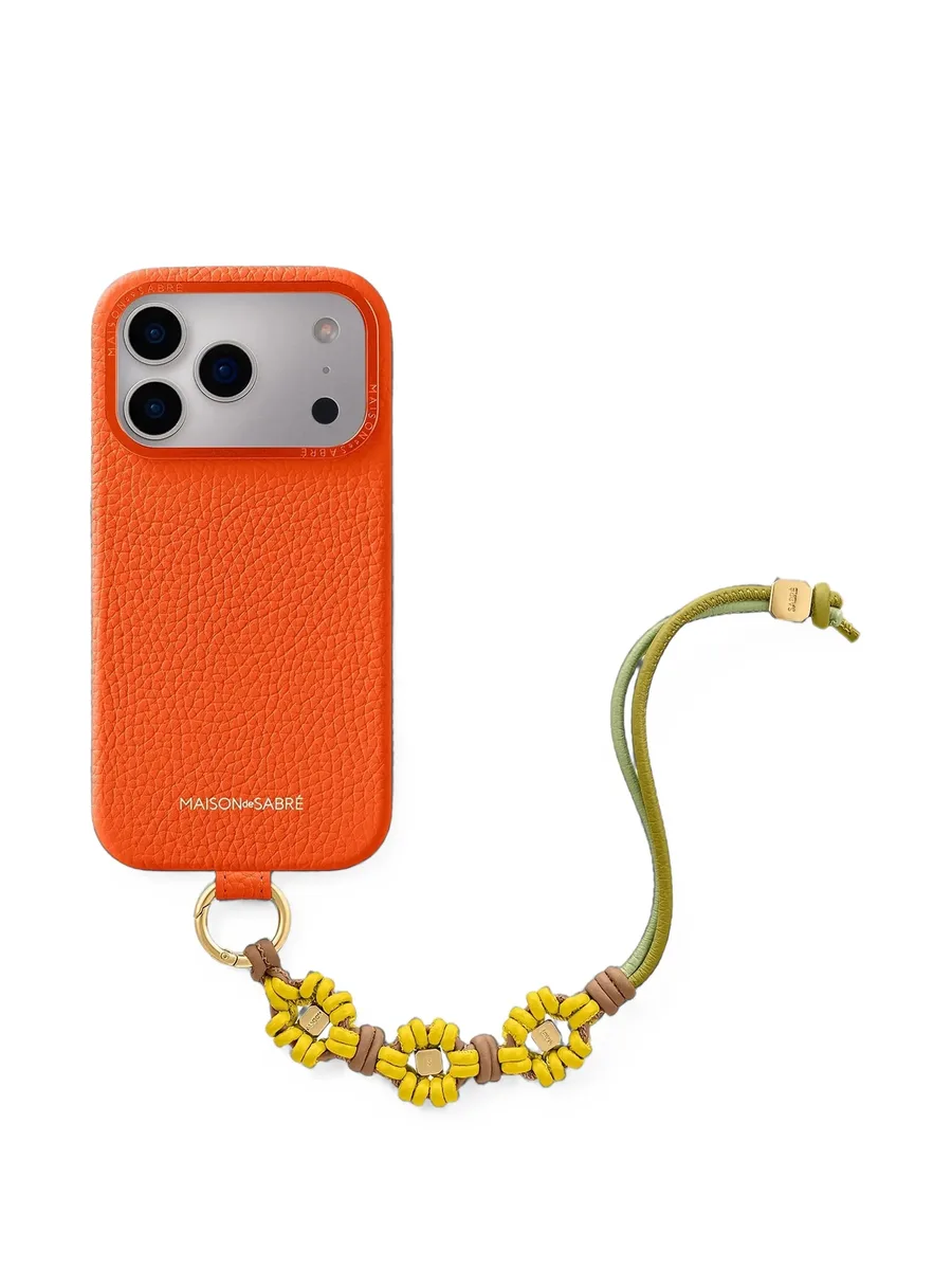 Wristlet leather charm 4
