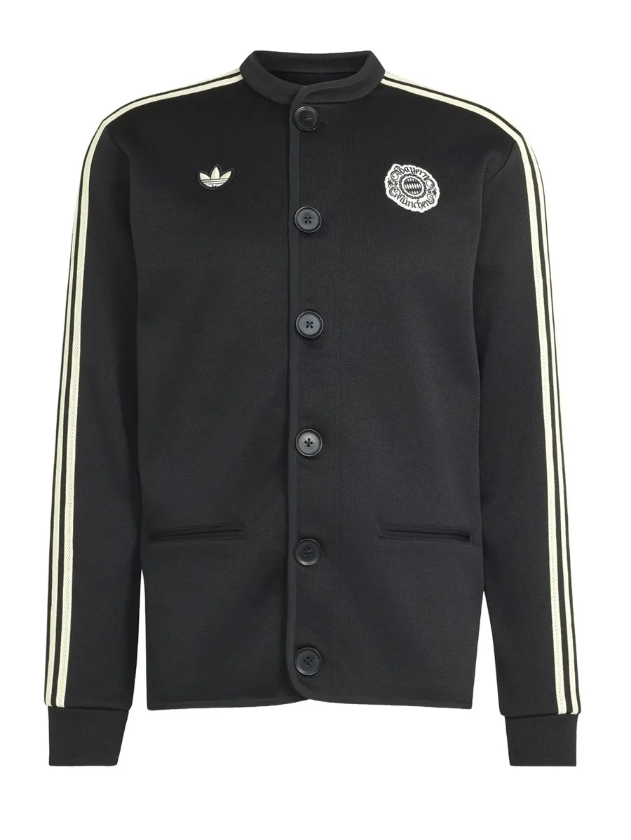 logo-patch button-up sweater 2