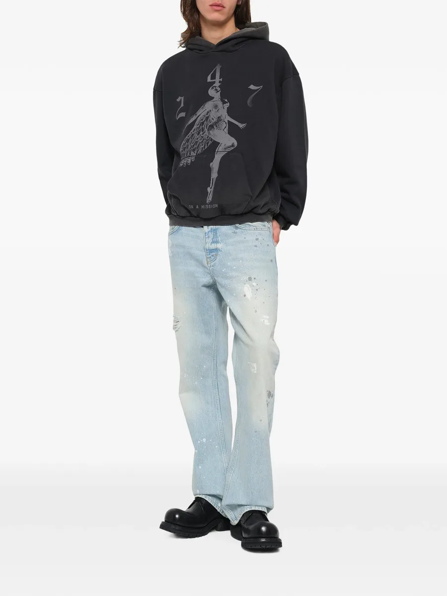 247 Fallen Angel graphic-print hoodie 2