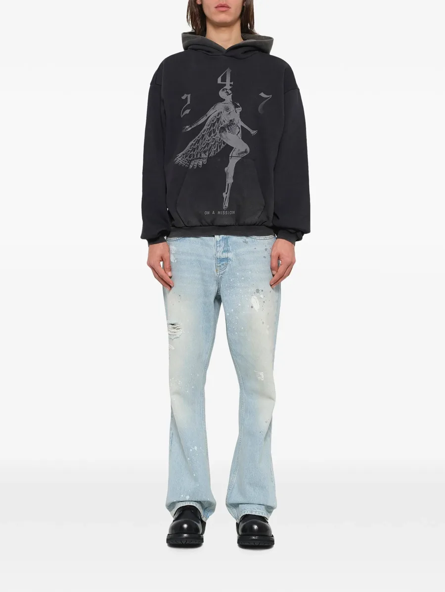 247 Fallen Angel graphic-print hoodie 3