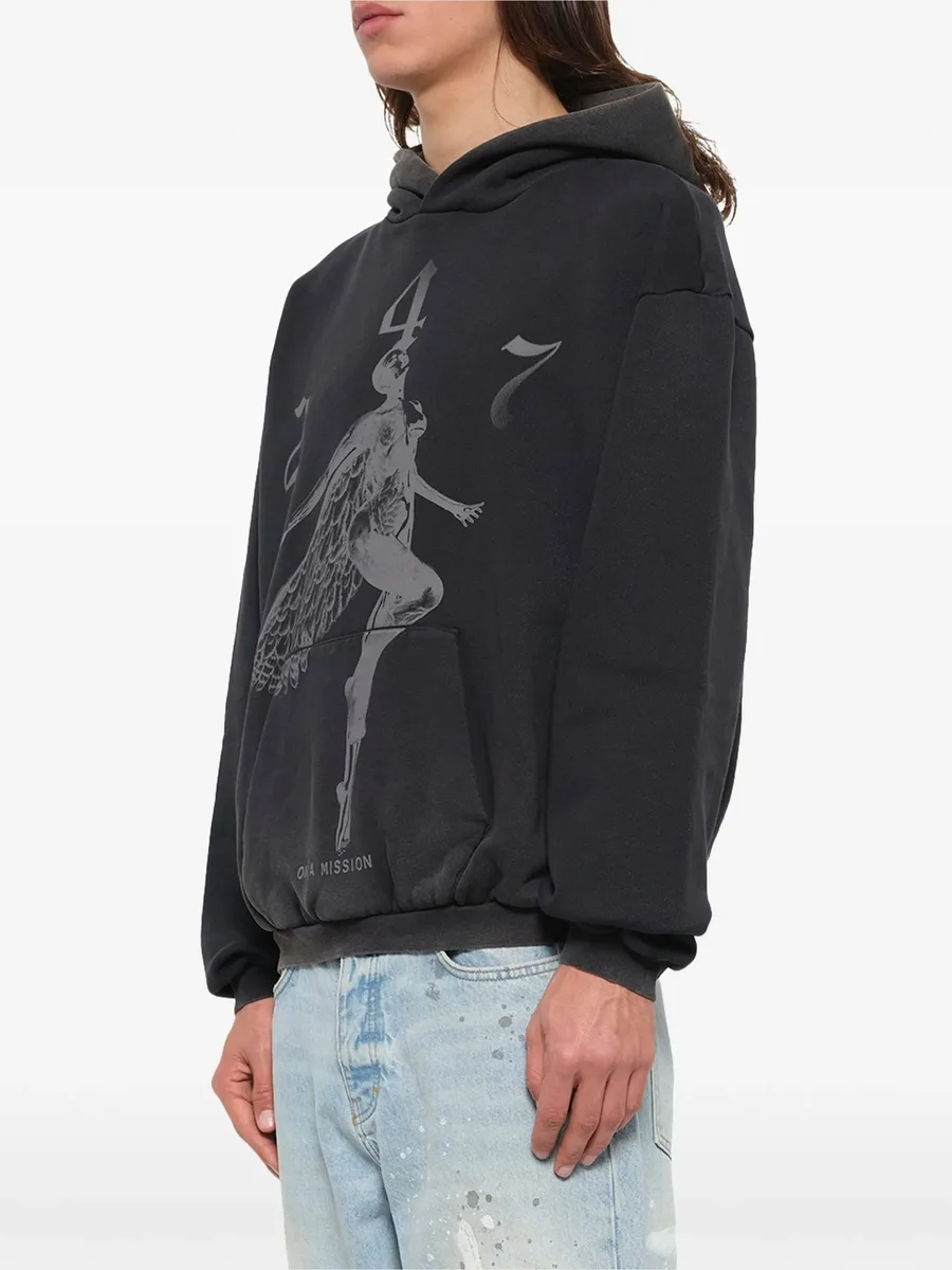 247 Fallen Angel graphic-print hoodie 5