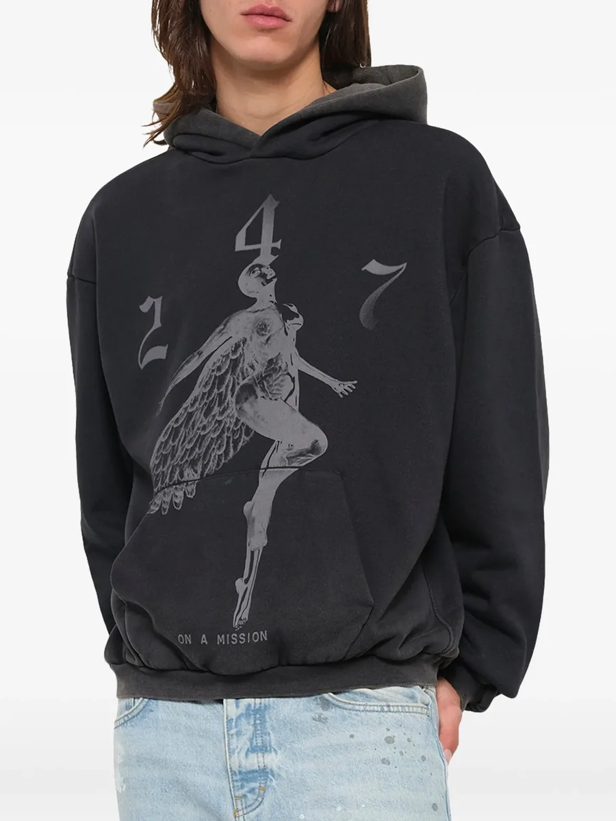 247 Fallen Angel graphic-print hoodie 6