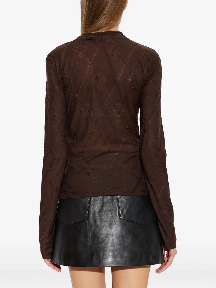 Heavenly diamond-patterned top 4
