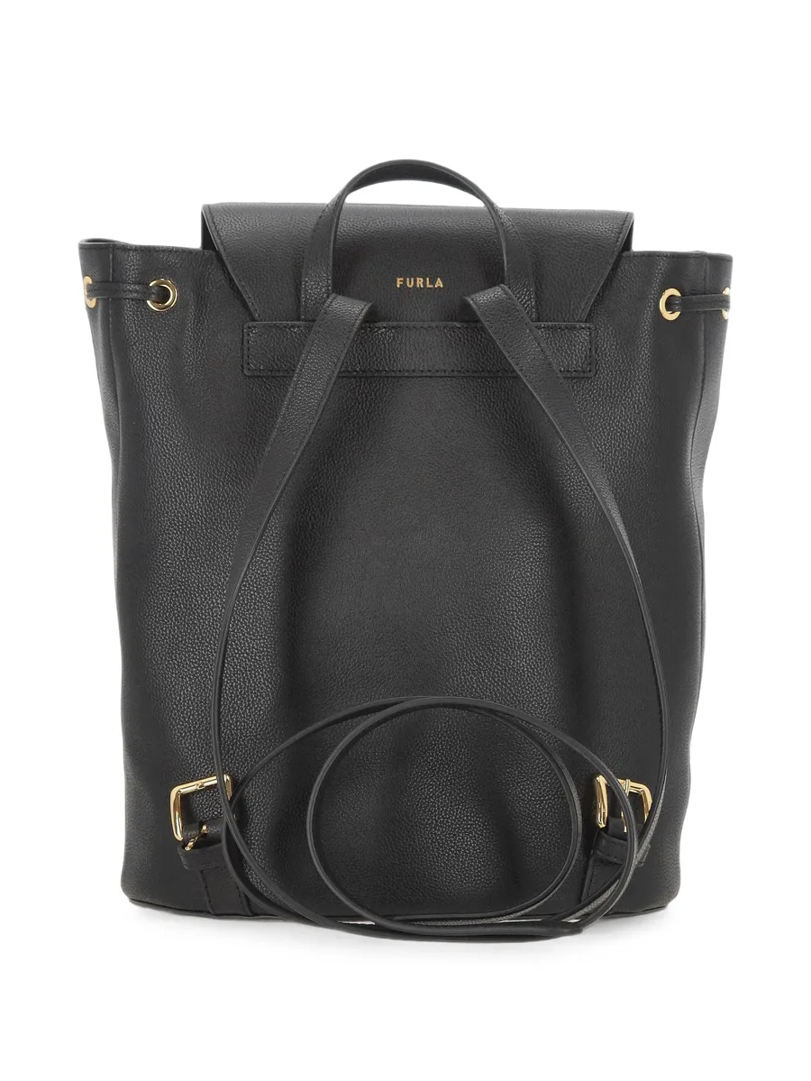 grainy leather backpack 2