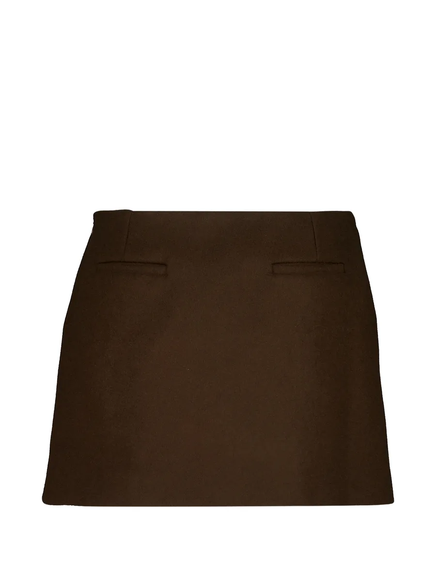 embroidered wool-blend skirt 2