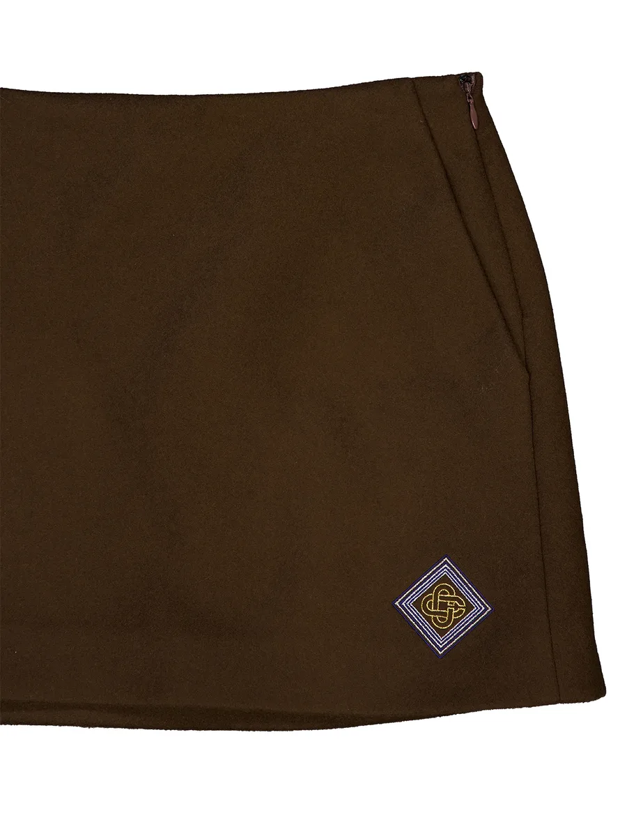 embroidered wool-blend skirt 3