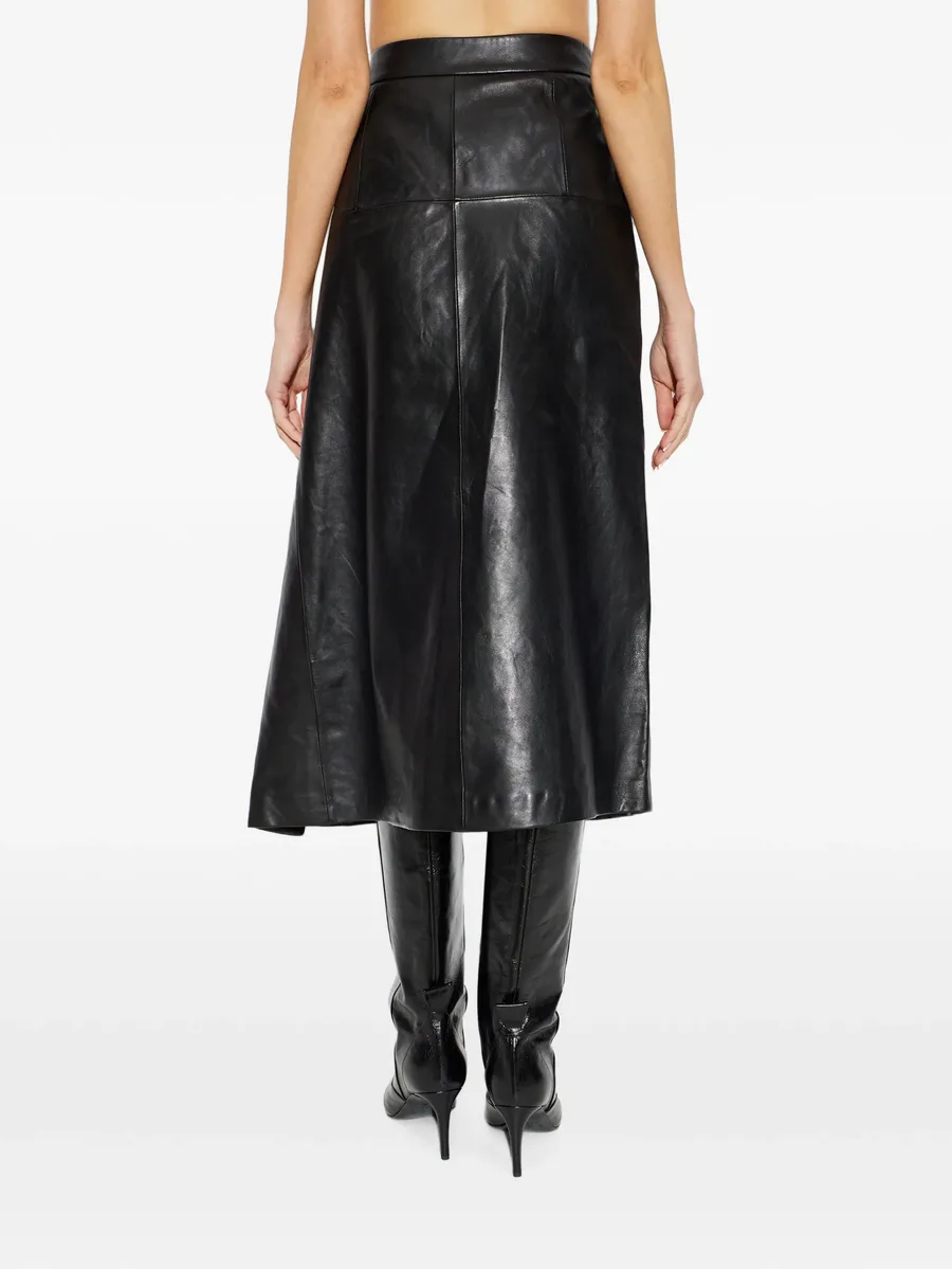 Rimera button-fastening wrap midi skirt 4