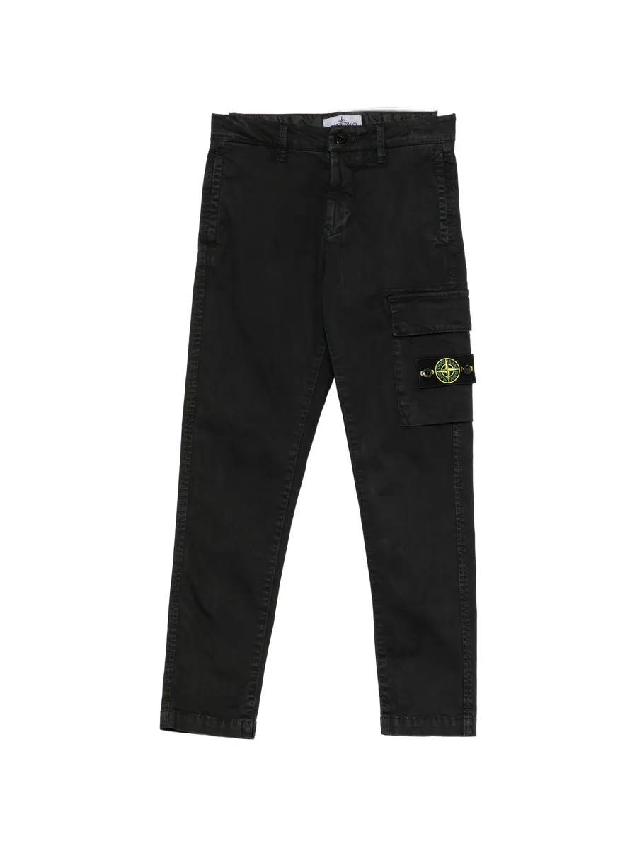 logo-patch cargo pants 1