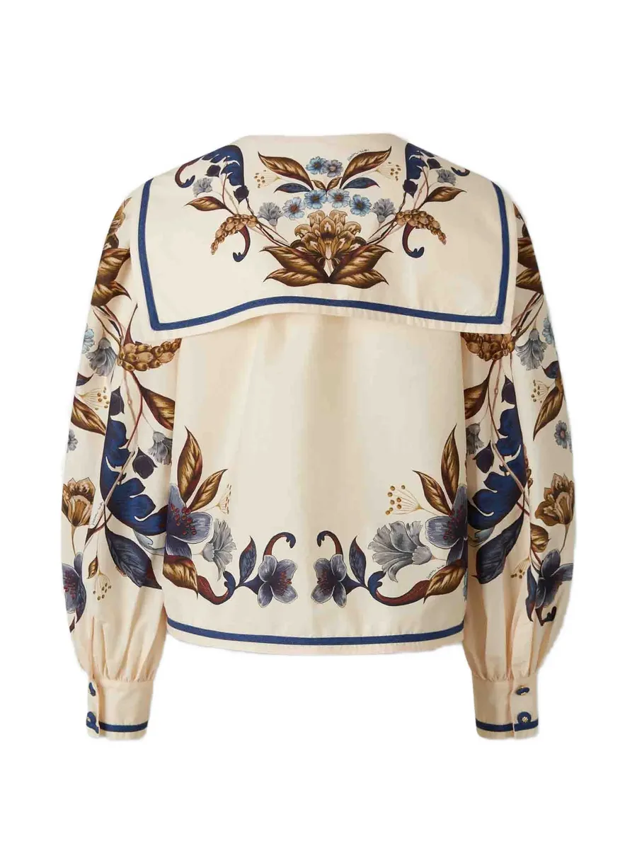 floral-print sailor-collar shirt 2