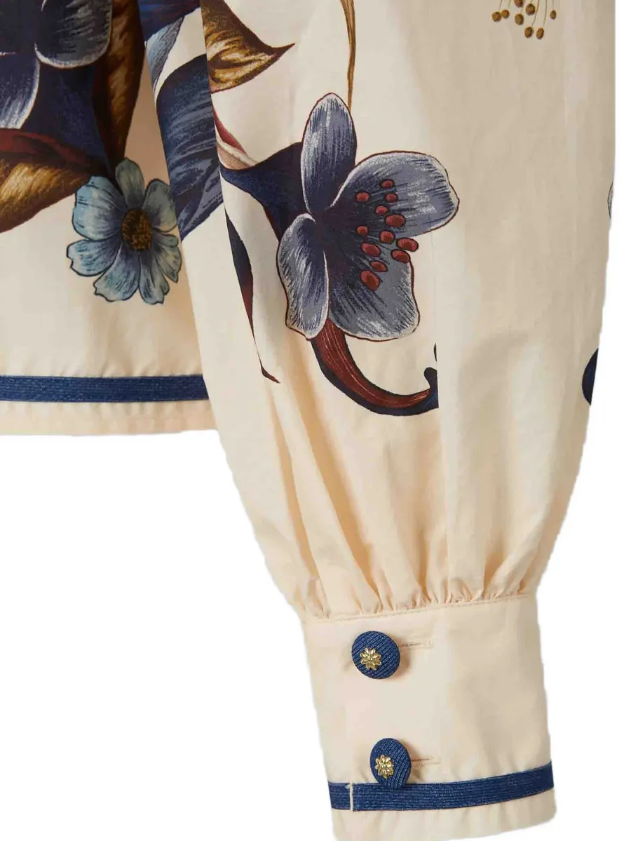 floral-print sailor-collar shirt 3