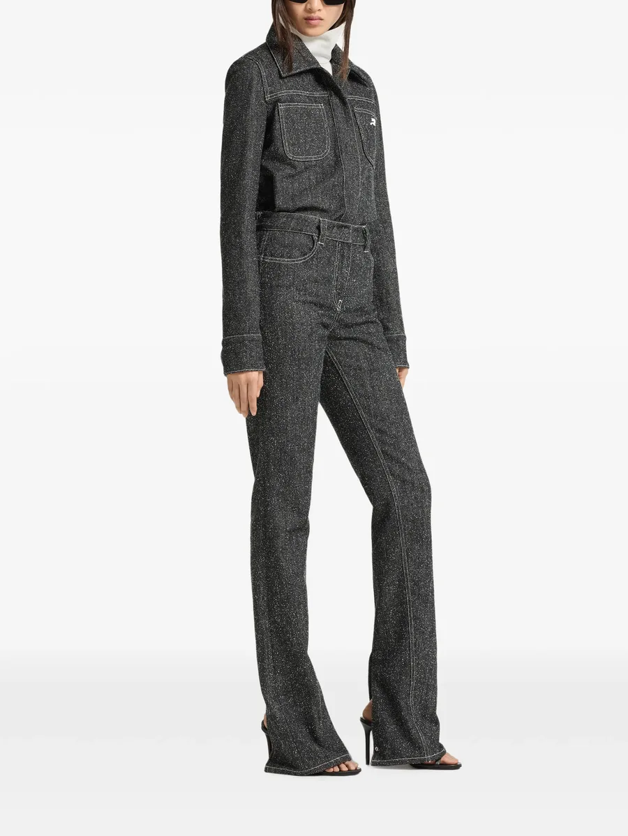 denim tweed shirt jacket 2