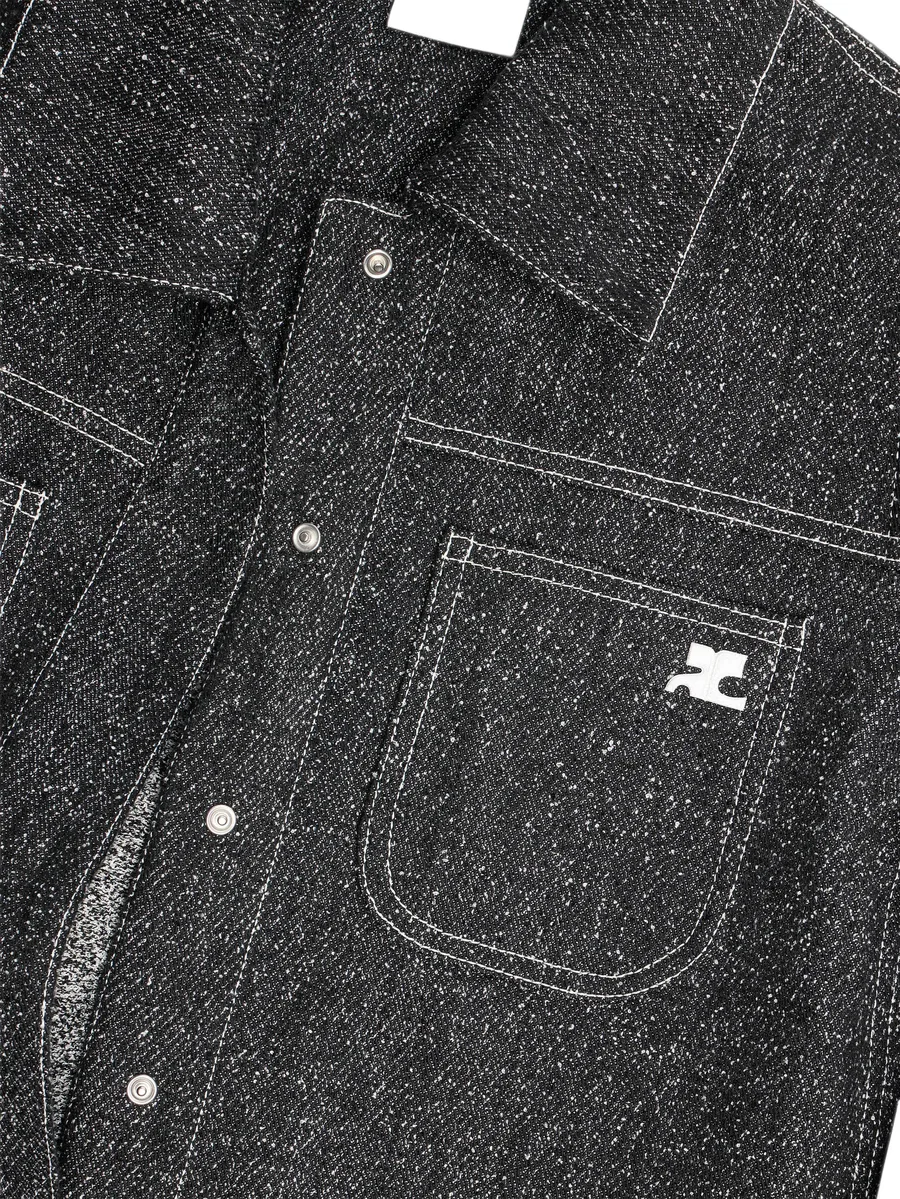 denim tweed shirt jacket 7