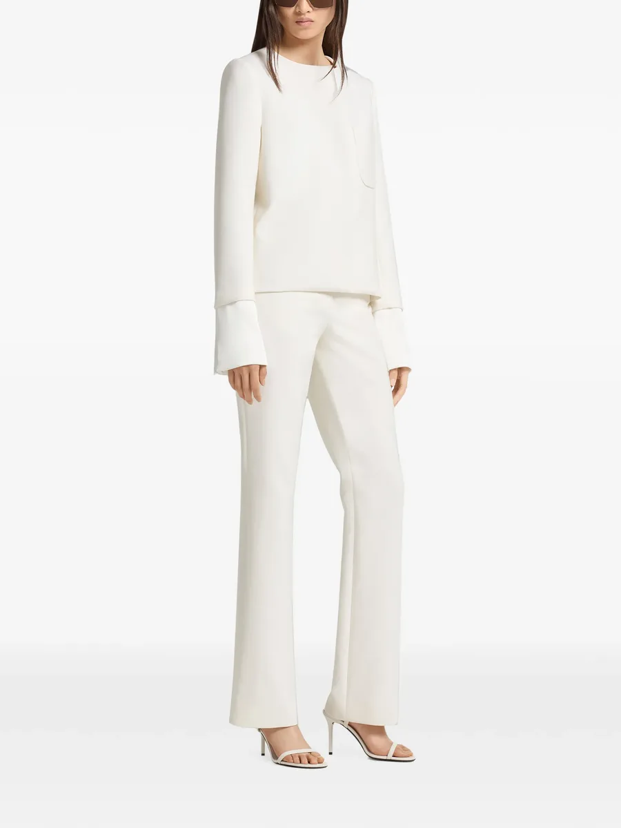 satin-trimmed tailored jacket 3