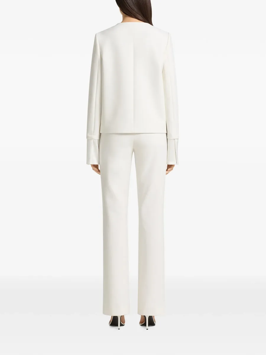 satin-trimmed tailored jacket 4