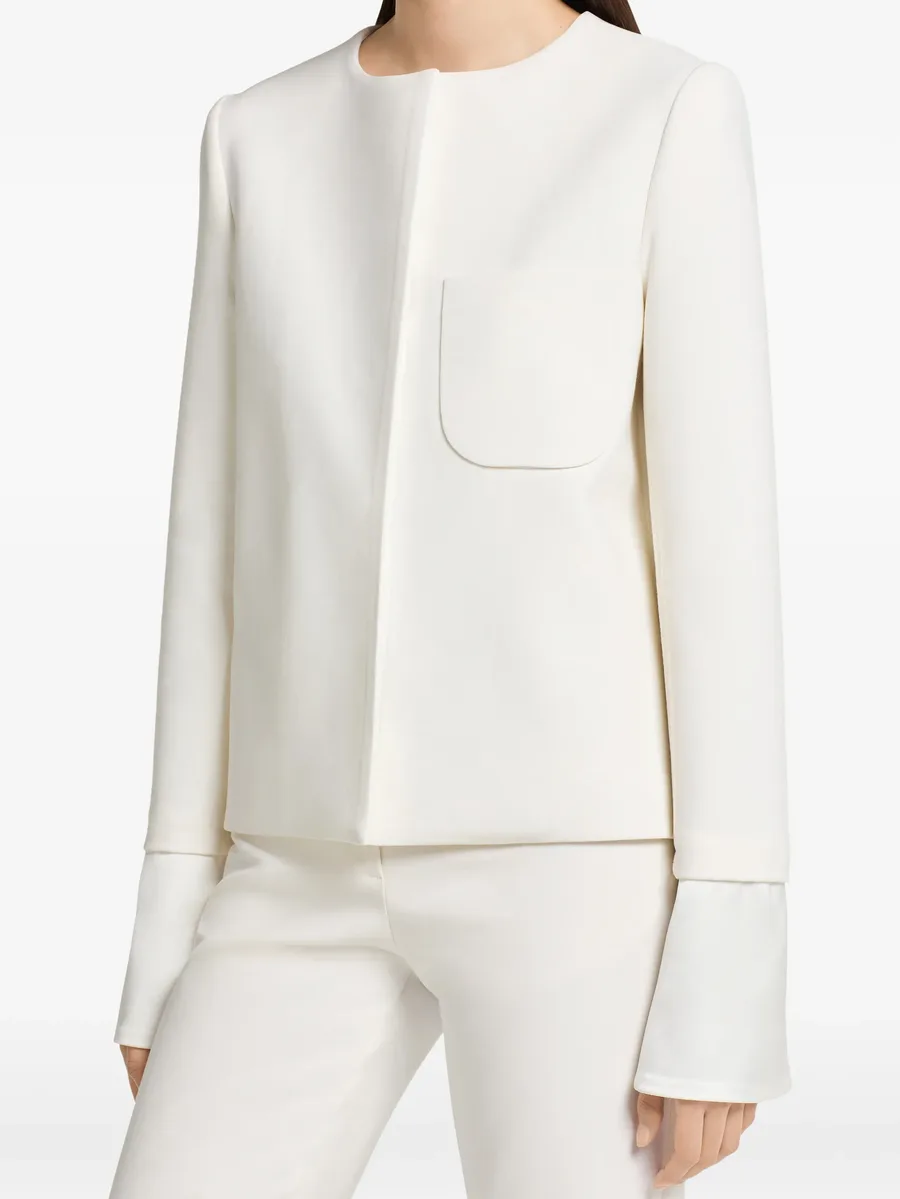 satin-trimmed tailored jacket 5