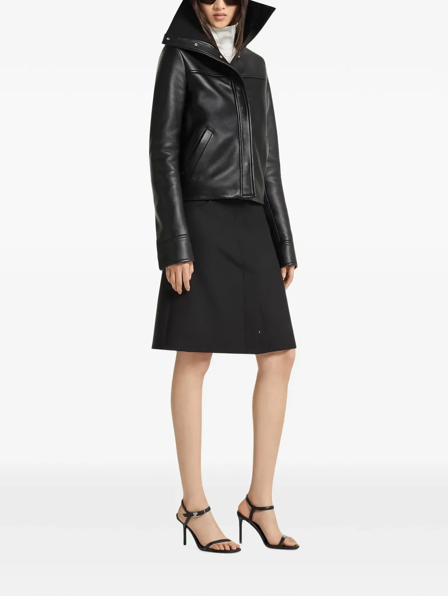 high-collar leather jacket 3