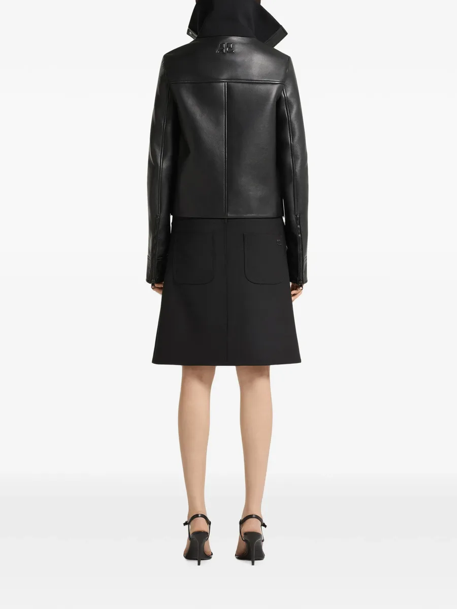 high-collar leather jacket 4