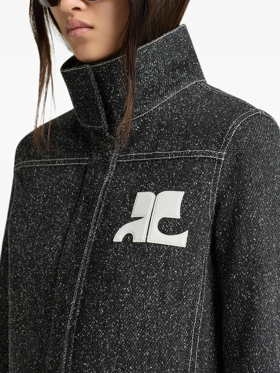 logo-patch denim jacket 5
