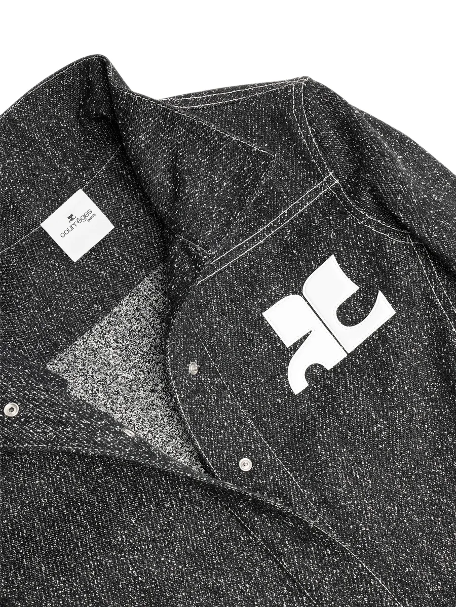 logo-patch denim jacket 6
