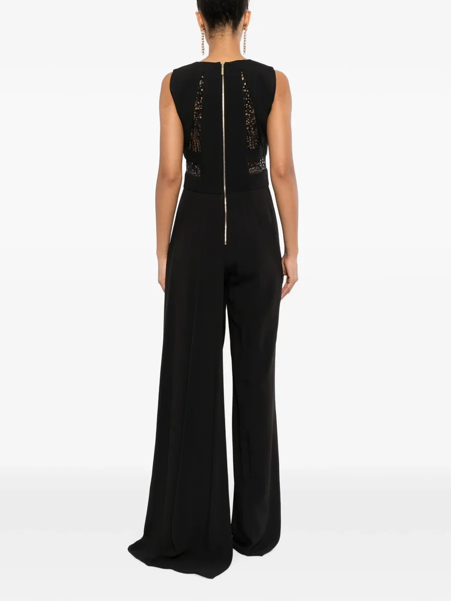 lace-insert peplum jumpsuit 4