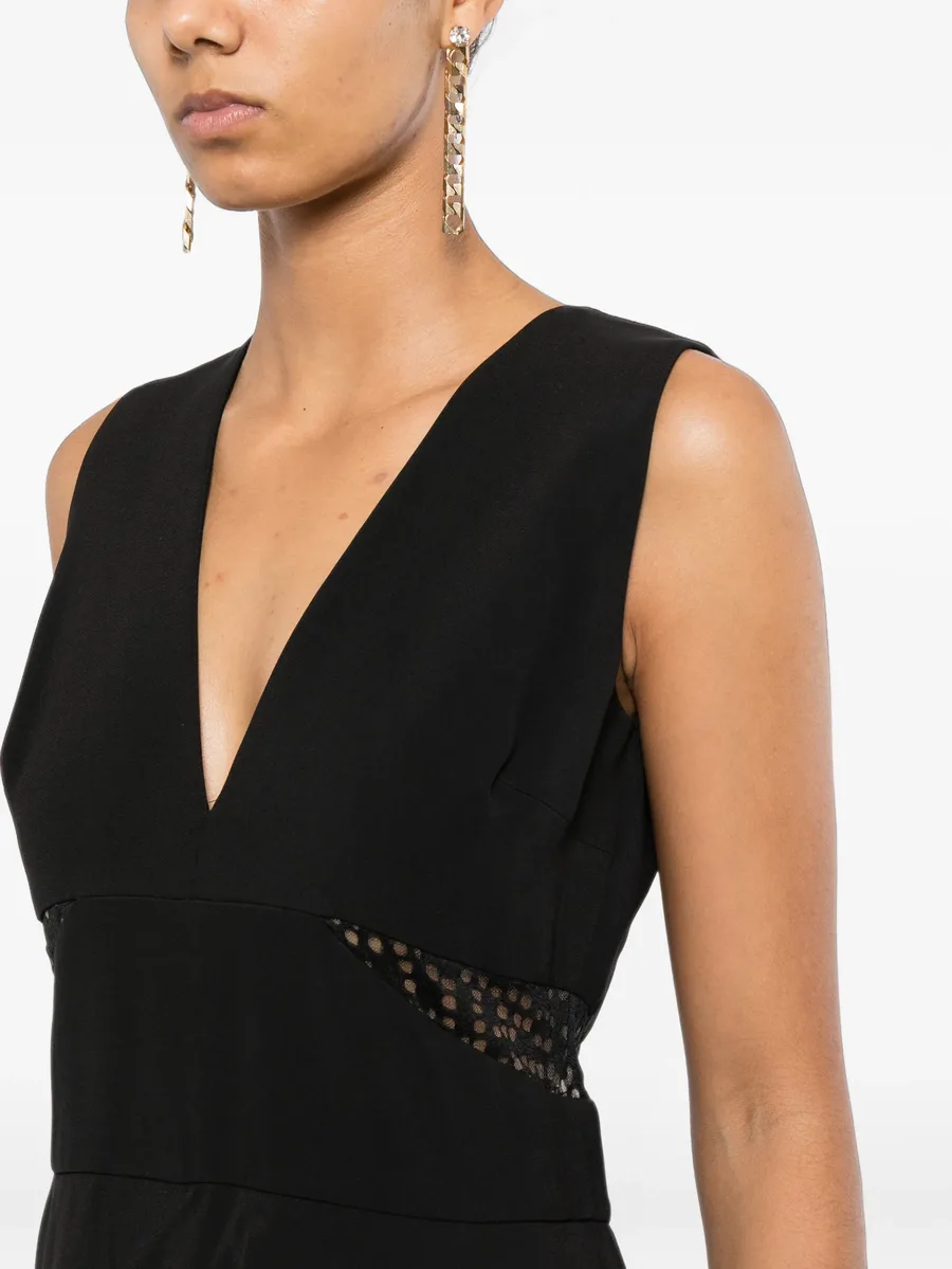 lace-insert peplum jumpsuit 5