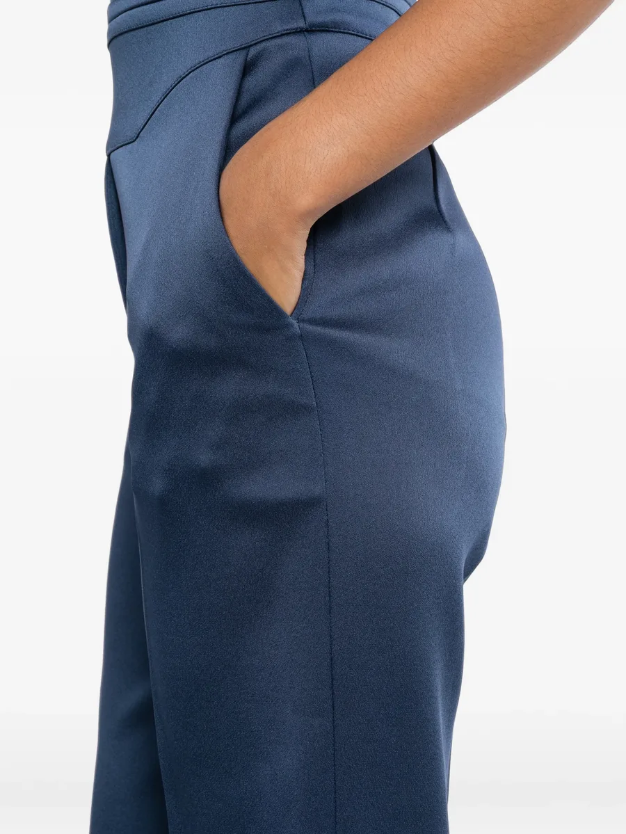 satin cummerbund-detail jumpsuit 5