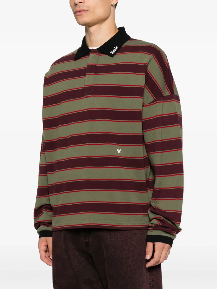 striped long-sleeve polo shirt 3