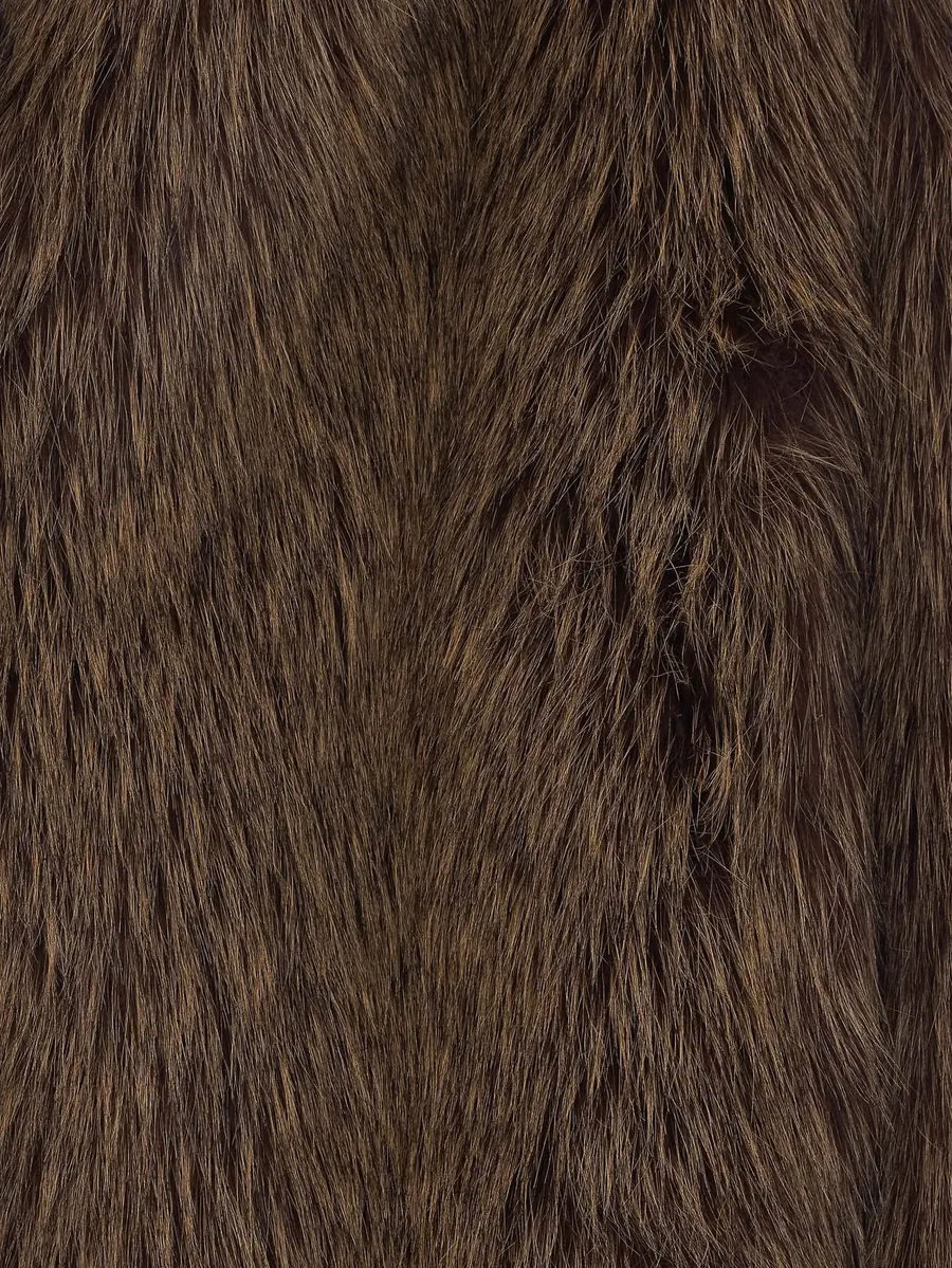faux-fur notched-lapels coat 3