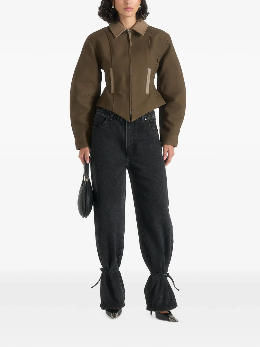 Sky hourglass gabardine jacket 2