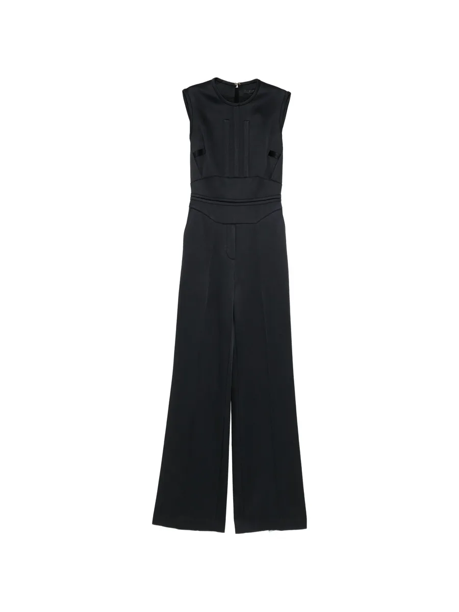 satin-finish sleeveless jumpsuit 1