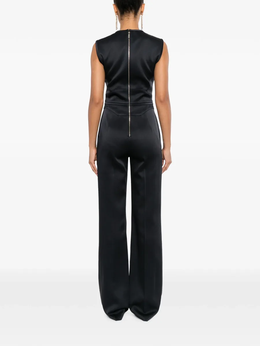 satin-finish sleeveless jumpsuit 4