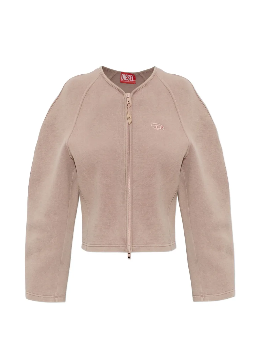 G-HAVA embroidered-logo cropped jacket 1