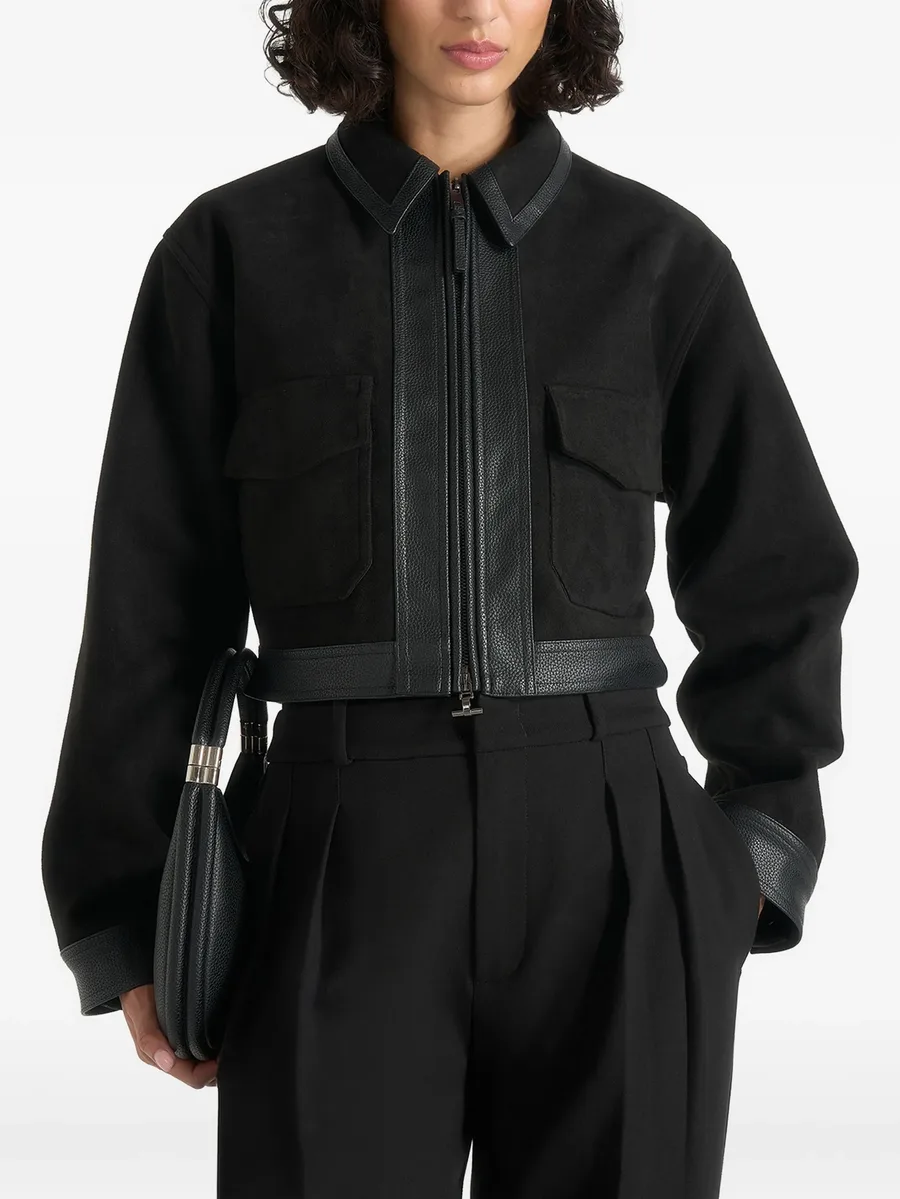 Denise - suede & pebbled leather jacket 1