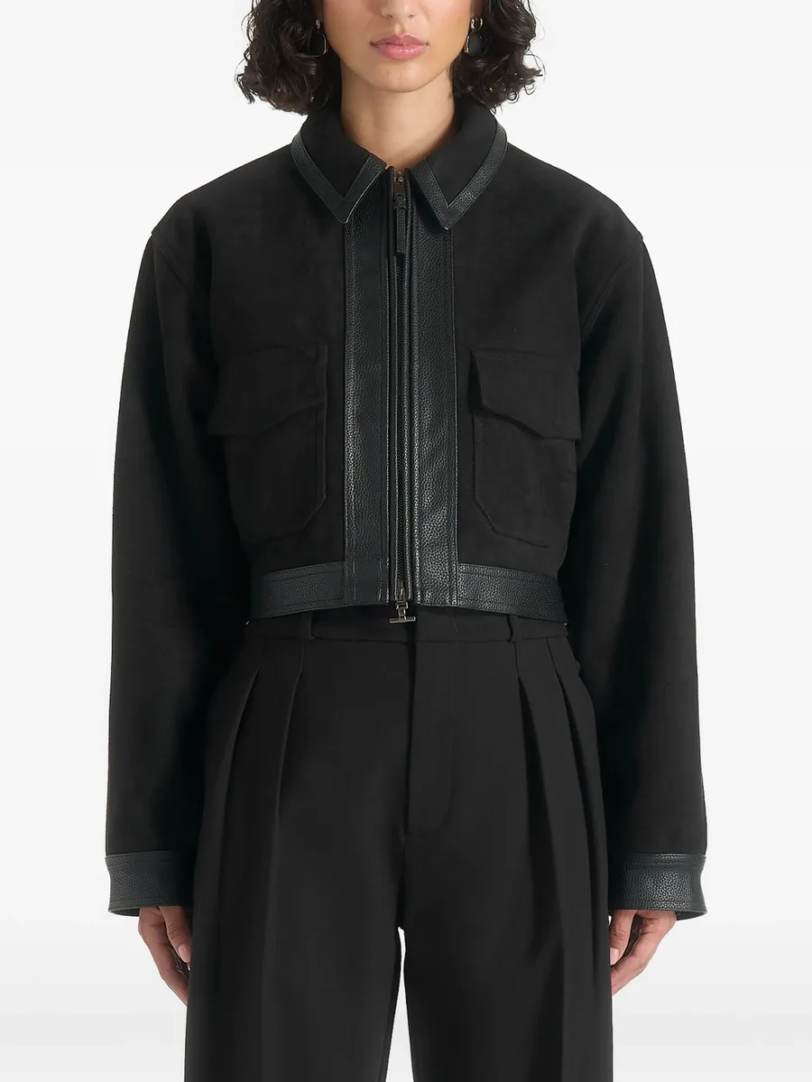 Denise - suede & pebbled leather jacket 3