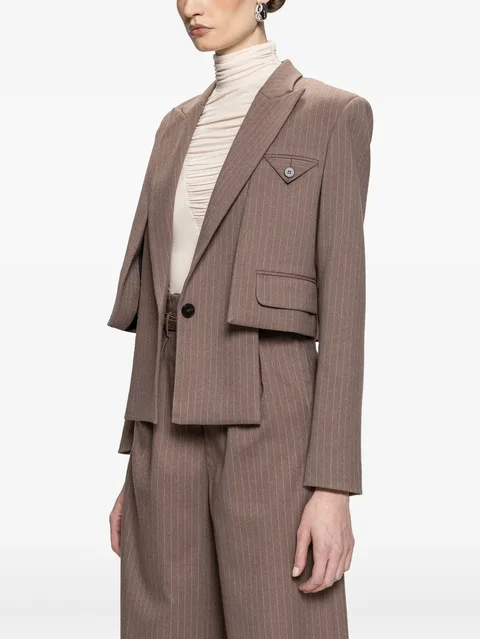 pinstripe blazer
