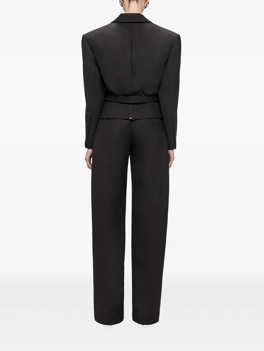 cropped gathered blazer 4